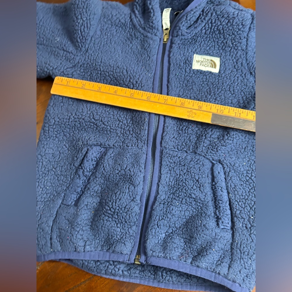 The North Face Dark Blue Hooded Fleece - Picture 4 of 8